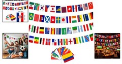 48 Count International Flags Flag Set | Perfect Decoration for World Cup Parties