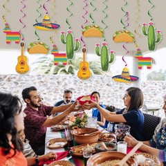 Mexican Fiesta Hanging Swirl Decorations, Cinco De Mayo Party Supplies, Taco …