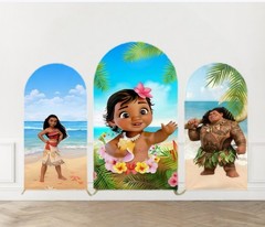 Beach Moana Arch Cover Birthday Backdrop Personalised Background Decor