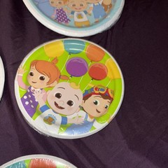cocomelon 64 party plates 32 6 in 32 8in plates and 16 ct napkins