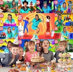 Danny Go Backdrop Kids Birthday Party Decoration Banner Background Vinyl 5x3ft