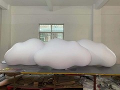 3.28-9.84FT PVC Inflatable Cloud Balloons Indoor Hanging Decoration w/ Accessory