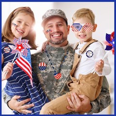 Patriotic Party Supplies Set – 138Pcs 4th of July Accessories & Decorations, Ind