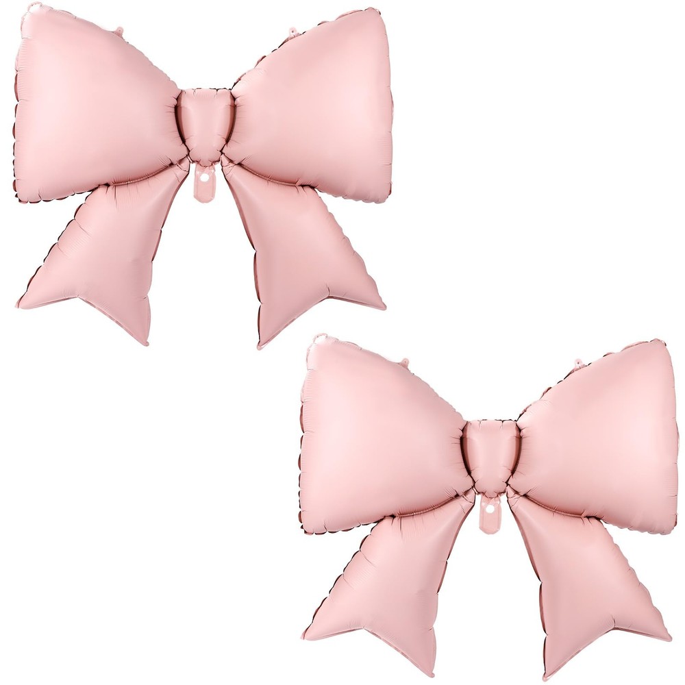 2pcs Large Bow Balloons, Bow Themed Party Decorations Elegant Coquette Balloo