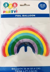 321 Party! Rainbow Foil Helium Balloon Party Decoration XL 36″ NEW IN PACKAGE