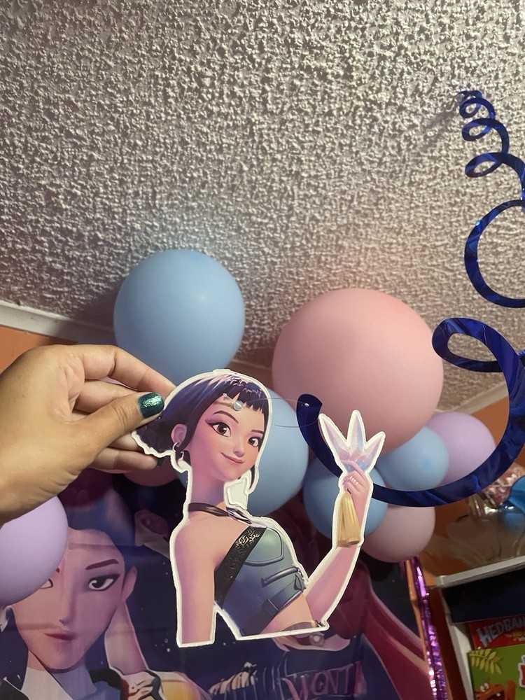 Kpop Demons Hunters Spiral Ceiling Decorations for Birthday Party Supplies