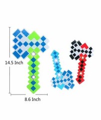 DIAMOND Pixel Weapons LED Light Up Pixel Battle Toy for Boys and Girls Set of 5