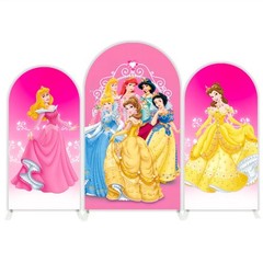 Princess Girls Arch Backdrop Cover Birthday Photo Background Party Decoration