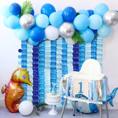 6Pcs FouLeaf Clover Garland Party Tissue Paper Streamers Hanging Flower Garland