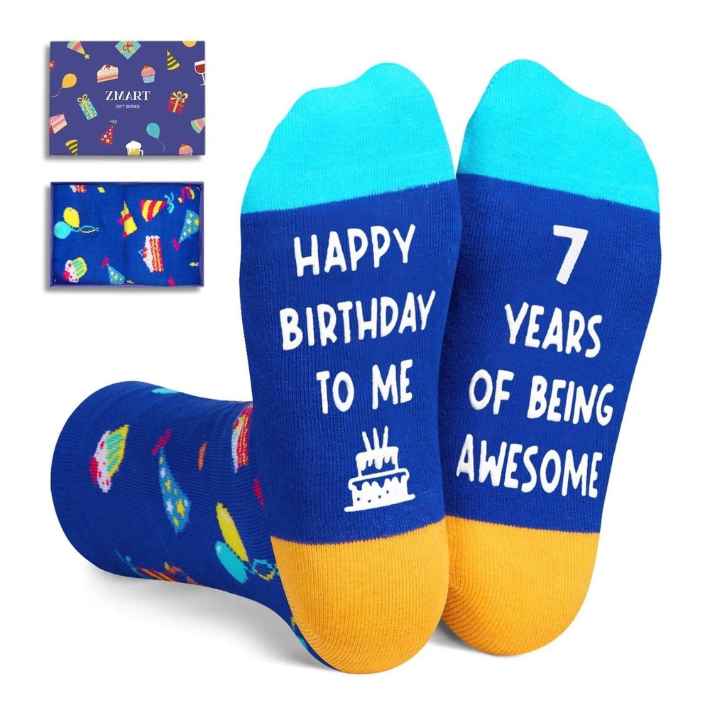 7th Birthday Gifts for Boys – Socks for Boys Girls Age 7, Presents for 7 Year…