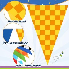 5 Pcs 49.2Ft Cartoon Party Decorations Blue Sky White Clouds and Cow Print Pe…