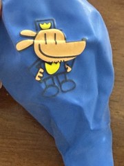Captain Underpants and Dog Man Birthday Banner & 18 Balloons Backdrop 5ft x 3ft