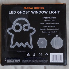 Halloween Decorations Window Lights, Timer, Ghost window Light