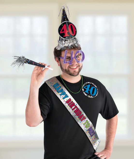 40th Birthday All In One Celebration Kit (6 Pieces)