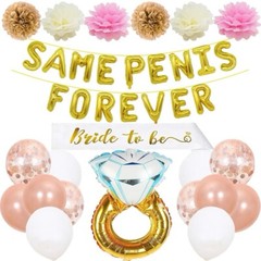 USA FAST FREE SHIPPING Same Penis Forever Bachelorette Wedding Party Decorations