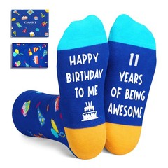 11th Birthday Gifts Ideas for Boys – Socks for Kids Age 11, Presents for 11 Y…