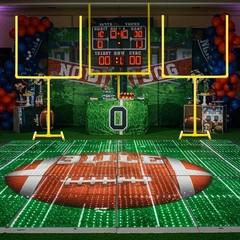 Football Party Decorations – 2 Pcs Soccer Goal Centerpieces, Game Day Decor, 47″