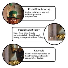 St. Patrick’s Day Door Cover – Festive Irish Decoration for Home Entryway