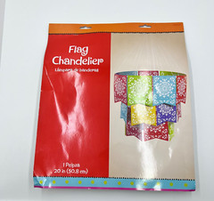 Cinco de Mayo Del Sol Paper Flag Chandelier 1 Piece Decorations Fiesta Festive