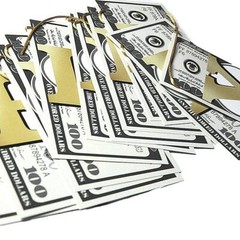 Money Theme Decoration KIT Bill Dollar Signs Birthday Banner & Hanging Swirls…