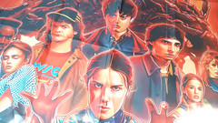 STRANGER THINGS Happy Birthday Wall Hanging Banner 38″ x 58″