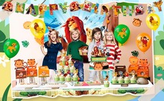 Simba King Lion Party Supplies Disney King Lion Party Decorations Balloon Banner