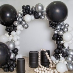 Big 36 Inch Balloons, 9Pcs Black Giant Big Latex Balloon, Large Baloons for B…