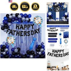 Fathers Day Decorations Banner Balloons Kit Party Supplies Gift Festive