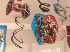 Star Wars Party Foil Swirl Decorations Value Pack 12 Pieces Birthday No 671841