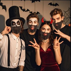 Fake Brown Beard and Mustache Costume Accessories for Men Halloween Cosplay (…