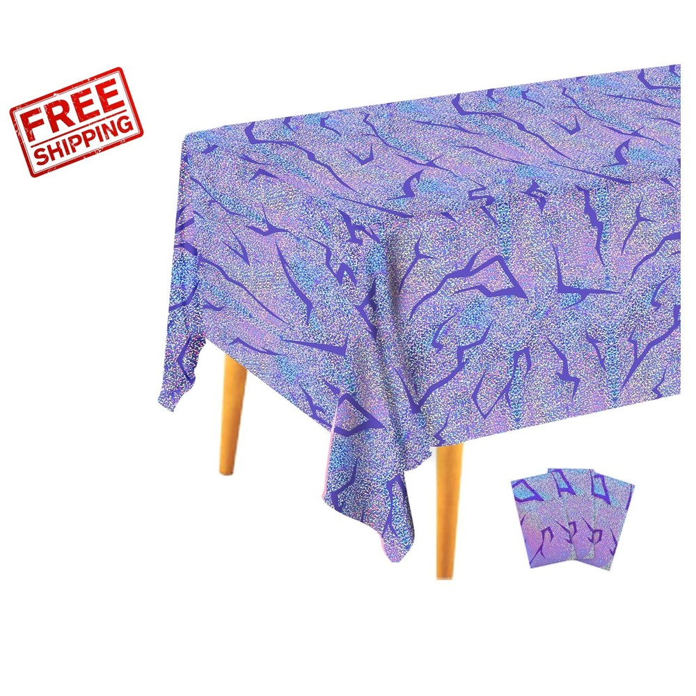3 Decorative Purple Tablecloths – Waterproof & Stain Resistant for All Occasions