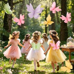 3D Hanging Butterfly Decorations Butterfly Party Decorations 4PCS Pastel Larg…