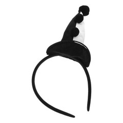 Black Clown Headband for Adults Reusable Carnival Hairband Costume Accessory