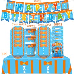 Happy Birthday Flag Banner Paper Tableware Latex Balloons Party Supplies Cake To