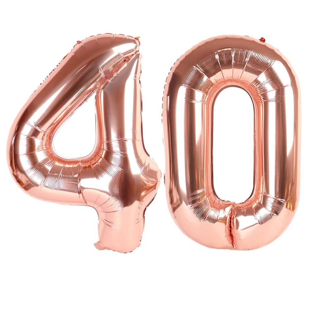 40th Birthday Decorations Woman, Number 40 Balloons Baloons Party Decoration,…