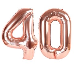 40th Birthday Decorations Woman, Number 40 Balloons Baloons Party Decoration,…