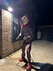 Clown Animated Halloween Prop With Lights And Sound Huge Decoration