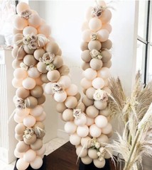 Blush Ivory Balloons Garland Kit Arch 80 PCs Birthday Parties Reception Decor