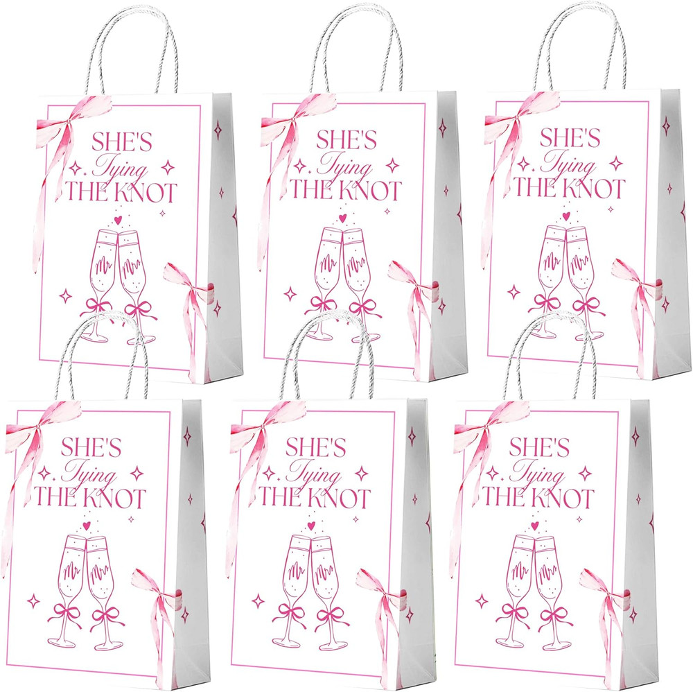 20PCS She’S Tying the Knot Goodie Bags Coquette Themed Bachelorette Party Decora