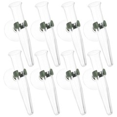 8Pcs Durable Suction Cup Flower Tubes for Single Stem Water Storage