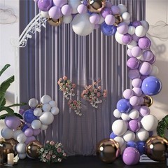 7.87 ft Tall White Metal Wedding Arch – Floral Backdrop Stand for Ceremony Party