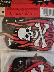 ROCK & ROLL Hanging Skulls, Flames, Stars & Guitars 7ft long Party Celebration