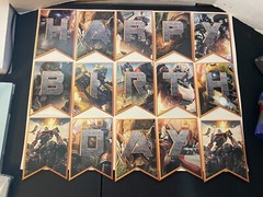 Transformers Happy Birthday Banner Cake Topper and Cupcake Toppers