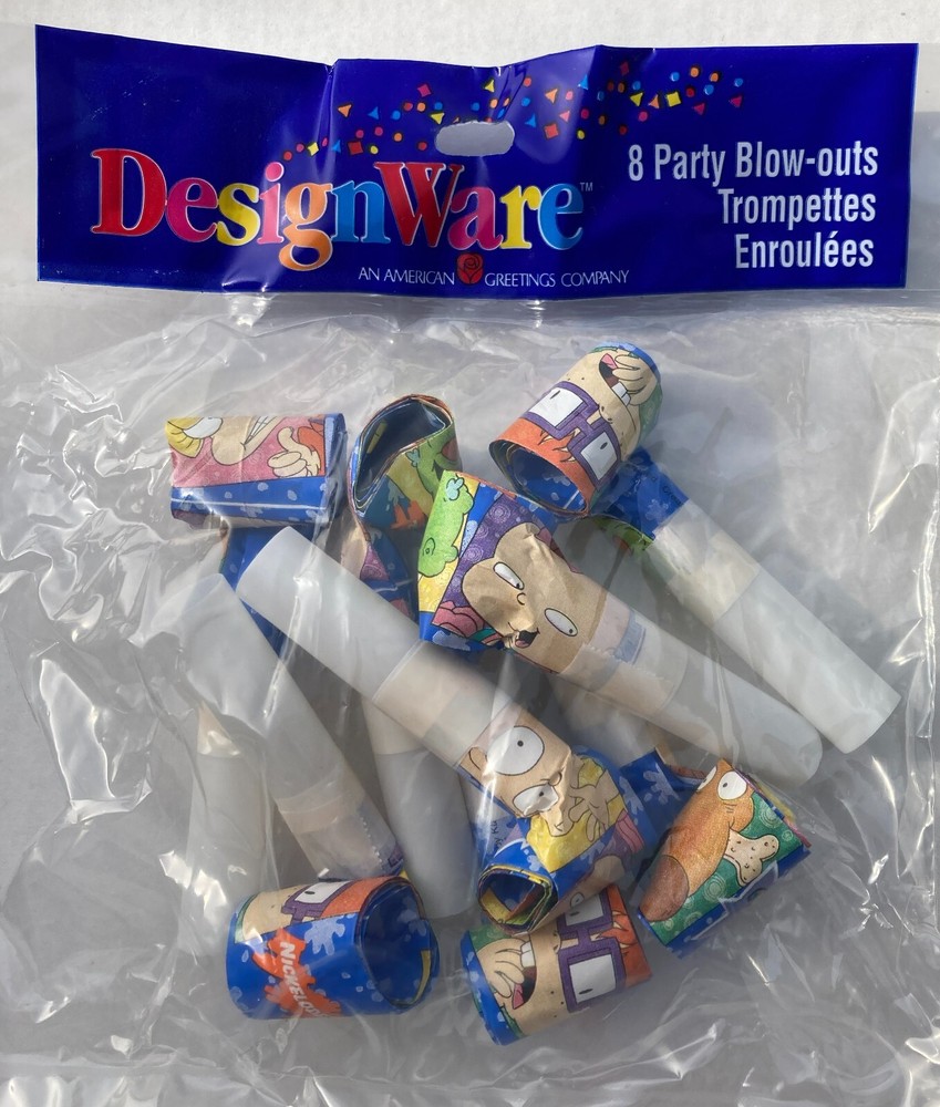 Designware Rugrats Blowouts Blowers Party Decor Kids Birthday 8 Count Rugrat New