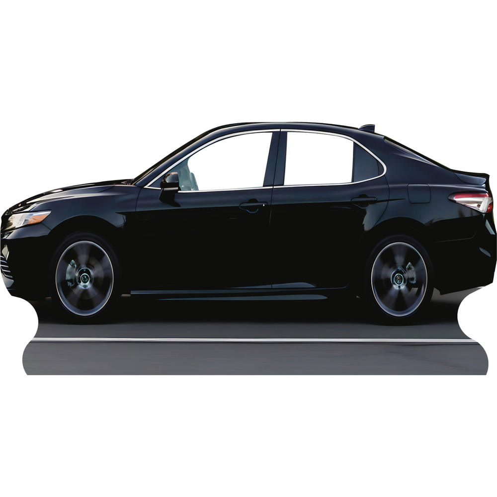 SS11343 Modern Black Sedan Car Stand In Cardboard Cutout Standee Standup