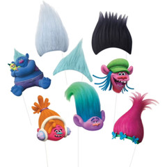 Trolls Birthday Party Decorations ANY AGE Banner Centerpieces Swirls Photo Props