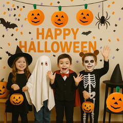 24-Pack Halloween Pumpkin Inflatable Decorations, Carnival Parties, Beach Party,