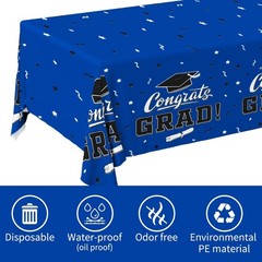 Graduation Decorations 2026, Gongrats Grad Tablecover for Graduation Party Su…