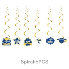 Graduation Decorations 2026 Blue and Gold 37 Pieces Balloons Banner Backdrop Set