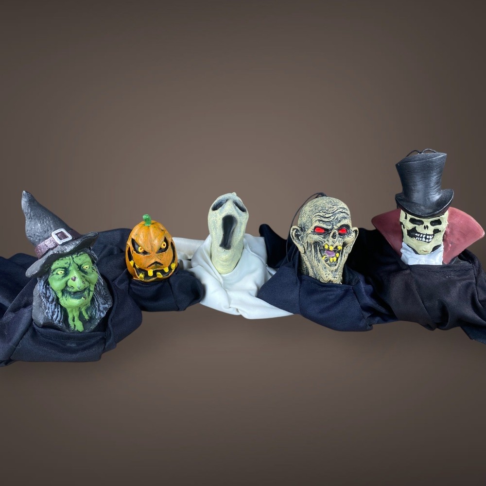 Paper Magic Hanging Halloween Figures Early 2000s Set of 5 Characters
